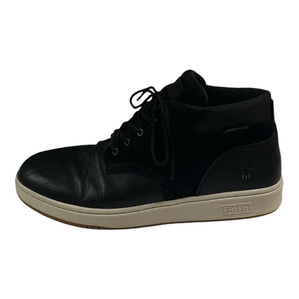 Polo Ralph Lauren Men's Waterproof Leather Suede Sneaker Boots Size 14